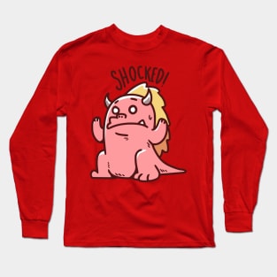 Shocked Red Zilla Long Sleeve T-Shirt